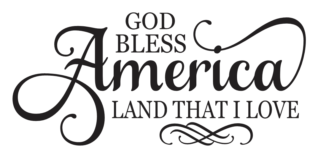 Americana STENCIL *God Bless America* 12"x24" for Signs Crafts July ...